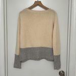 Athleta  | Women's 100% Wool Brindle Border Sweater Photo 2
