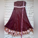 Jenny Yoo Red & Pink Silk Sleeveless Babydoll Midi Dress w/ Bow Coquette Y2K-10 Photo 10