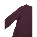 Dana Buchman Womens L Burgundy Long Sleeve‎ V-Neck Blouse Minimalist Office Business Casual Photo 10