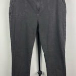 Paige ‎ Faded Mist Black Mayslie Relaxed Cropped Jogger Jean Pants Size 32 Photo 0