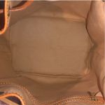 ETRO Milano Red Paisley Vachetta Leather Drawstring Bucket Shoulder Bag Photo 8