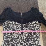 Free People  lace black floral dress Medium Photo 7
