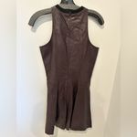 Derek Lam  Leather Mid Length Dress in Plum - size 6 Photo 5