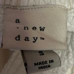 A New Day White Eyelet Short Puff Sleeve Square Neck Cutout Fit & Flare Dress S Photo 3