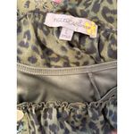 Figueroa & Flower Animal‎ Print Maxi Dress L Green Floral Cottage core Boho Slip Size L Photo 10