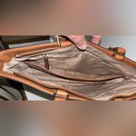 Michael Kors Jessie Large TZ Top Zip Tote Vanilla Signature Shoulder Bag Handbag Photo 3