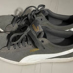 Puma  Grey Suede Vikky Soft Foam Comfort Shoes - Womans 8.5 Photo 0