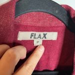 Flax  red and gold metallic linen blazer jacket Photo 2