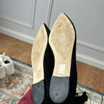 J.Crew Suede Lace Up Flats Black and Gold Size 8 Pointed Toe Gladiator Ballet Photo 8