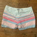 Columbia vintage pink striped 80’s flat front PFG 8 shorts Photo 2