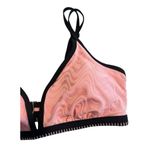 SheIn  2 Piece Bikini Swim Suit Womens Size Large Pink Black Trim Brief Bottoms Photo 3