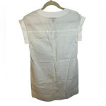 J.Crew NWT  WHITE LACE UP SHIRT DRESS Photo 1