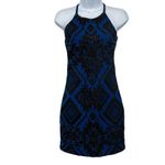 Anthropologie REVOLVE Parker Jaden Aztec Embellished Halter Open Back Sheath Mini Dress Photo 5