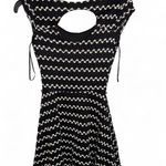 Candie’s Black & White Zigzag Knit Dress (XS) Photo 2