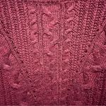 SO  Women's Cable Knit Sweater - Deep Red/Burgandy, Size XL Photo 2