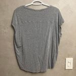 White House | Black Market  Mercury Silver Foil V-Neck Dolman Top - Small Petite Photo 14