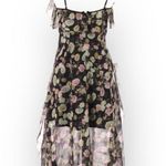 TALULAH new Maison  𑁍 Playful Flounce Ruffled Chiffon Dress 𑁍 Floral Print 𑁍 S Photo 10