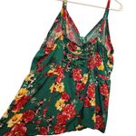 Torrid Green Sweetheart Boho Fit And Flare Rayon Slub Lace-Up Back Tank Top 4X Photo 3