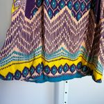 Angie Bohemian Mini Dress Colorful Paisley Print Sleeveless Casual sz S Photo 5