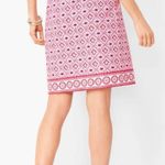 Talbots Pink Geometric Pencil Skirt spandex Photo 3