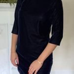 Banana Republic navy blue velvet dress Photo 0