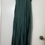 Selfie Leslie NEW!  Well Versed Pleated Bust Front Split Dress Forest Green Med Photo 5