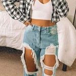 Boutique Ripped Mom Jeans Photo 0