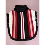 Joseph A  Women's‎ XL Striped Turtleneck Poncho Sweater w/ Button Sleeves Photo 1