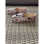 Toms Belmont Holiday Cats Shoes 8.5 slip on layered canvas comfort Christmas Photo 3