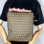 Fendi  Zucca Canvas & Leather Crossbody Messenger Shoulder Bag Large Size Vintage Photo 1