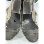 Bar III Womans Penny Size 8 Taupe Suede Zip Vented Block Heel Ankle Boots Photo 6