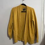 Abercrombie & Fitch Womens Yellow Wool Blend Oversized Open Cardigan Size S Photo 3
