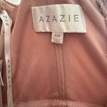 Azazie  Alara Dusty Rose Bridesmaid Dress with Slit Chiffon Stretch Size 10 Photo 10