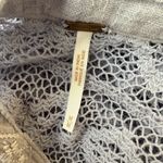 Free People  Lavender Lace Embroidery gauze 100% Cotton Crop Top Size Medium Photo 5