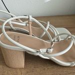 A New Day White Strappy Heels Photo 0