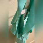 Teal One Piece Ruffle Swimsuit Women's Sz Medium Blue Photo 6