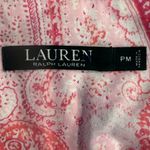 Women's Lauren Ralph Lauren black label pink embroidered paisley pajama top PM Size undefined Photo 6