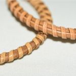 Source Unknown Island Vacation Time Handwoven Ratton Hoop 5 3/4" Set Of 2 Unique Bracelets Photo 2