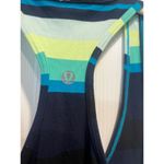 Lululemon  tank 2 stripes teal navy green  athletic top racer‎ back Photo 2