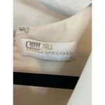 Amanda Uprichard  Lantern Sleeve Dress S Cream Sheath 3/4 Sleeve Crew Neck Lined Photo 1