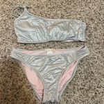 Triangl gianni bini shimmery one shoulder swimsuit Photo 0