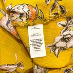 Nine Britton || Mustard floral print long sleeve flowy blouse Photo 5