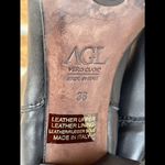 AGL Black Leather Cap Toe Booties 36 Size 6 Photo 4