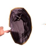 Hartmann Purple and tan full top zip lined two handle tote with interior pockets Photo 4