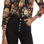 Veronica Beard  COATED BLACK BUTTON FLY DEBBIE SKINNY JEANS SIZE 28 Photo 2