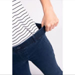 Betabrand  Yoga Classic Straight  Jeans Blue Size XL Photo 3