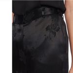 1. State  black Floral Jacquard Wide Leg Pants Photo 4