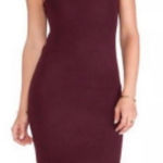 Rachel Pally  Burgundy Sleeveless Sweater Dress Halter Knee Length Collar‎ Small Photo 0