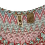 BKE  Chevron Striped Top Size Small‎ Fitted Colorful Womens Stretch Blend Buckle Photo 1