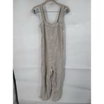 J. Crew Relaxed 100% Linen Jumpsuit Women XXS Tan Wide Leg Minimalist Beach Brown Photo 1